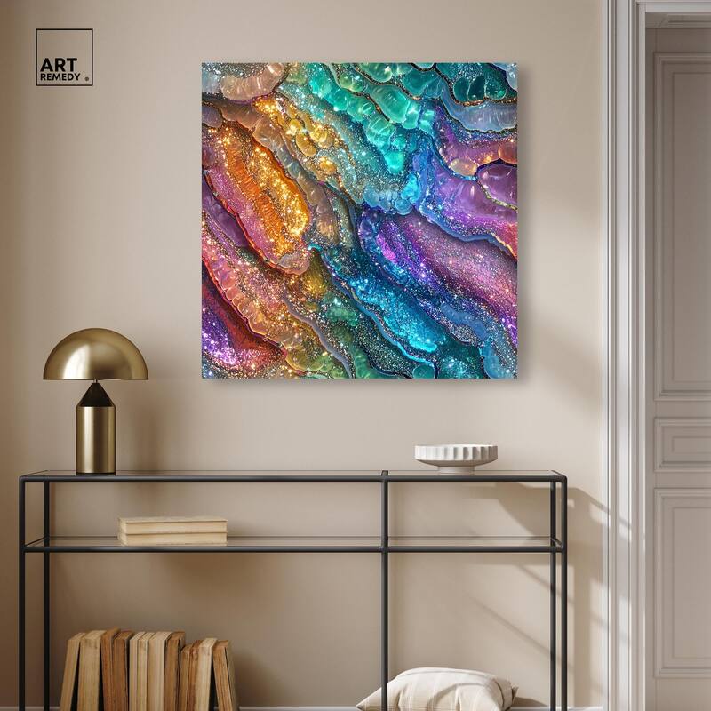 Glittering Spectrum I Canvas by Art Remedy, Gallery Wrapped