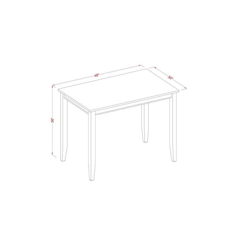 Counter Height Table - Modern Pub Dining Table with Expansion Leaf - Kitchen Island Table - 48