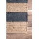 preview thumbnail 12 of 13, Nuloom Alisia Flatweave Striped Jute Area Rug