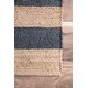 preview thumbnail 18 of 25, nuLOOM Handmade Flatweave Jute Striped Area Rug