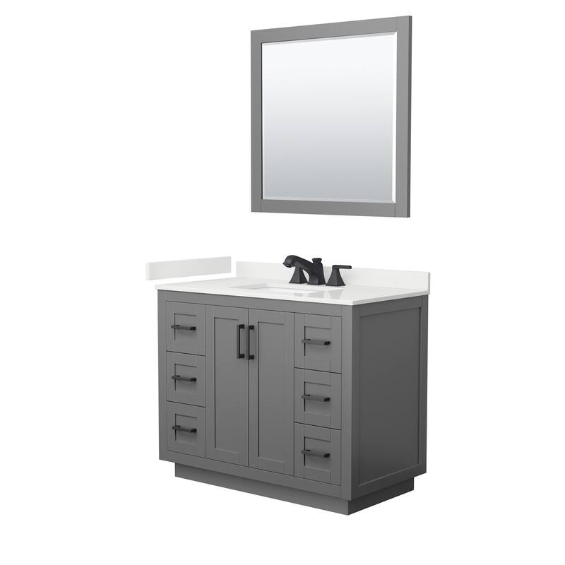 Wyndham Collection WCF292942S-QTZ-US3M34 Miranda 42" Free Standing