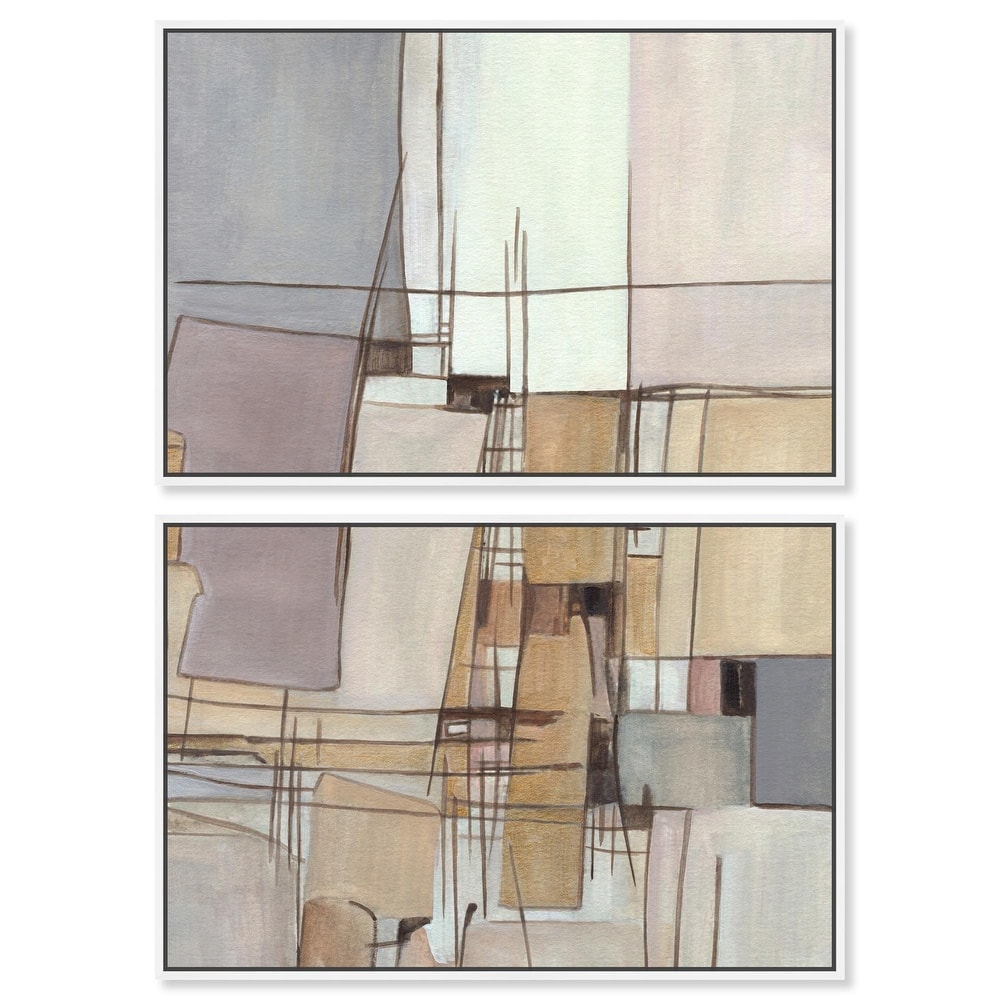 Unspoken Thoughts I Canvas Set of 2 by Art Remedy