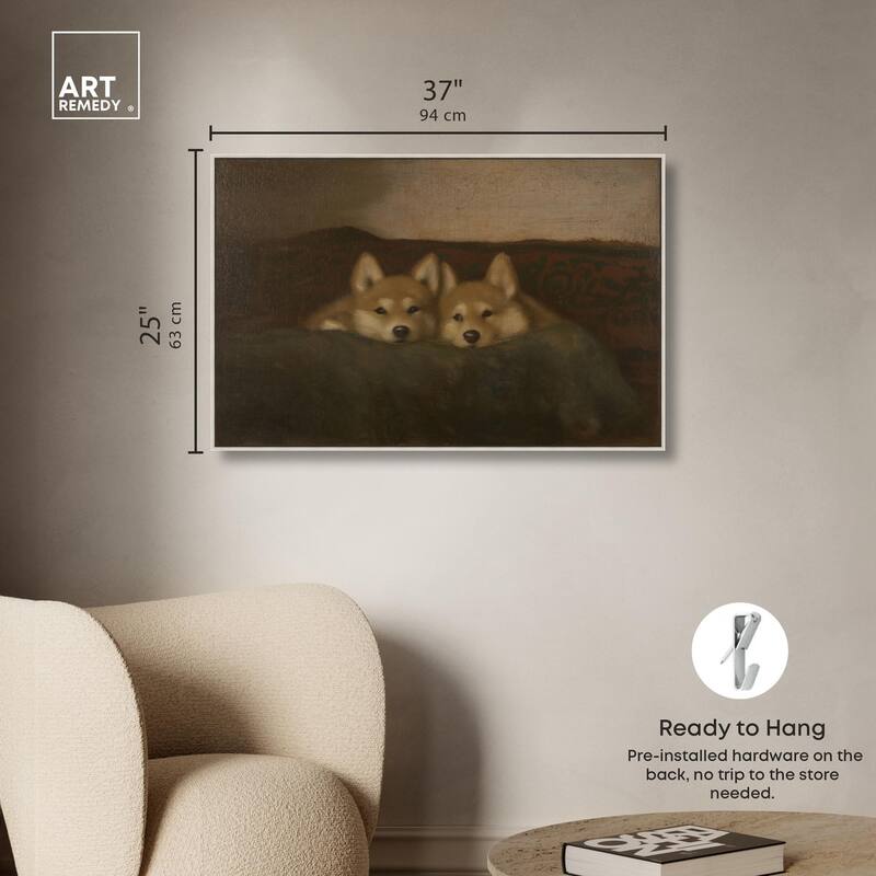 Rustic Dog Days Canvas by Art Remedy