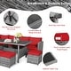 preview thumbnail 44 of 66, Costway 7 PCS Patio Rattan Dining Set Sectional Sofa Couch Ottoman - See Details
