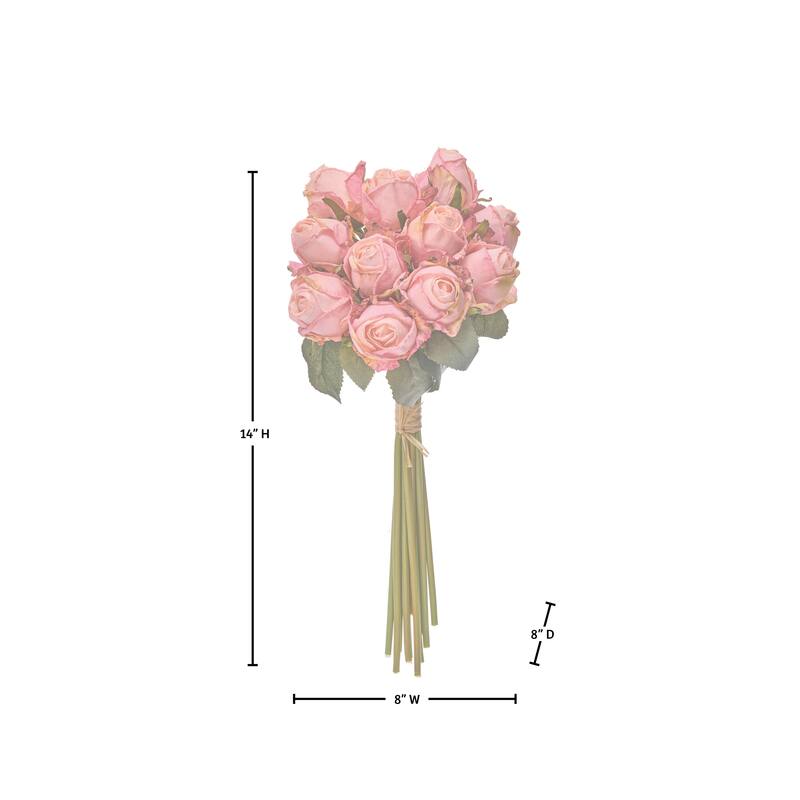 10" Freeze-Dry Rose Bunch of 12