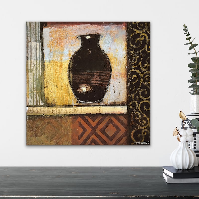 Ancient Urn IV' Wrapped Canvas Wall Art by Norman Wyatt Jr.