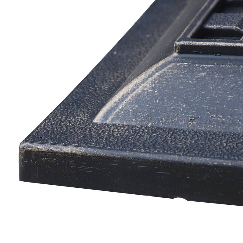 Outsunny 17.5" Square Cast Stone Umbrella Holder Base with Beautiful Decorative Pattern & Easy Setup, Bronze