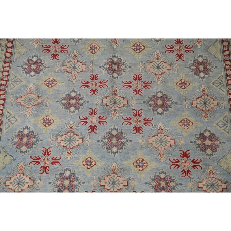All-Over Kazak Oriental Area Rug Wool Carpet - 9'2" x 11'10"