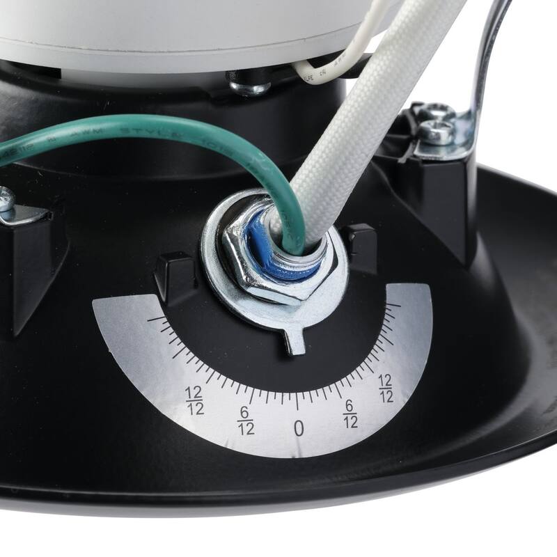 Intrinsic Collection 4" Adjustable Eyeball 5-CCT Black Recessed Trim - 5.71 in x 5.71 in x 3.217 in
