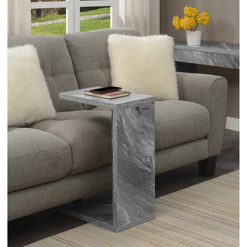 Convenience Concepts Northfield Admiral C End Table - Grey Faux Marble