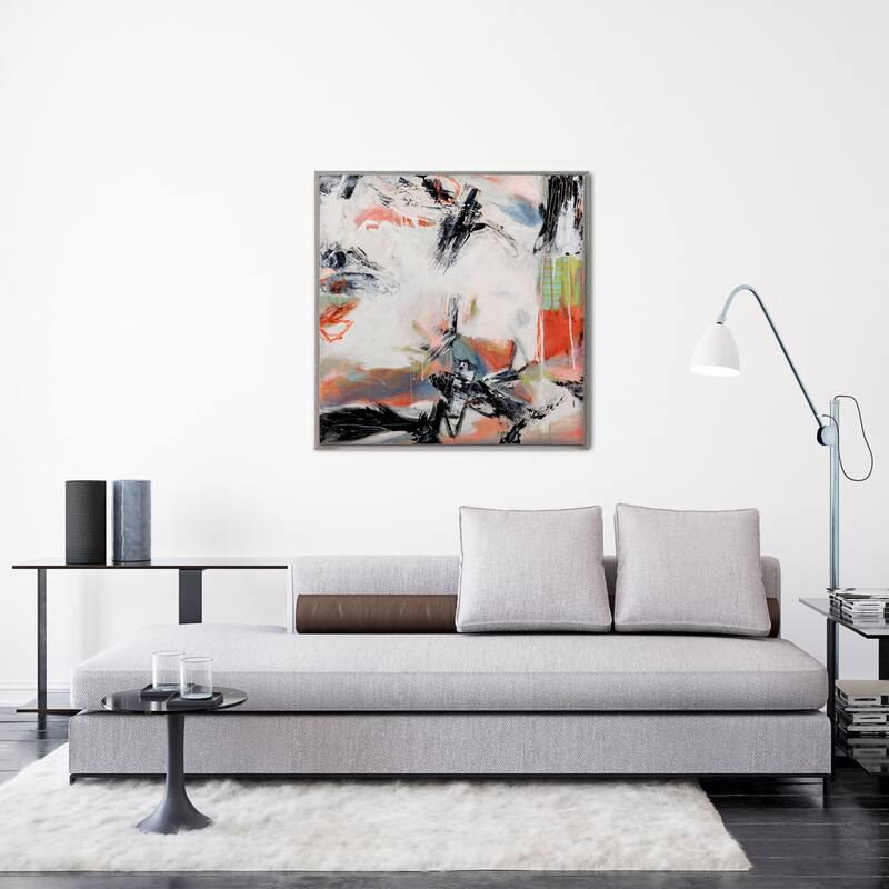 Corners of My Mind II' Framed Canvas Wall Art by Patricia Schwimmer