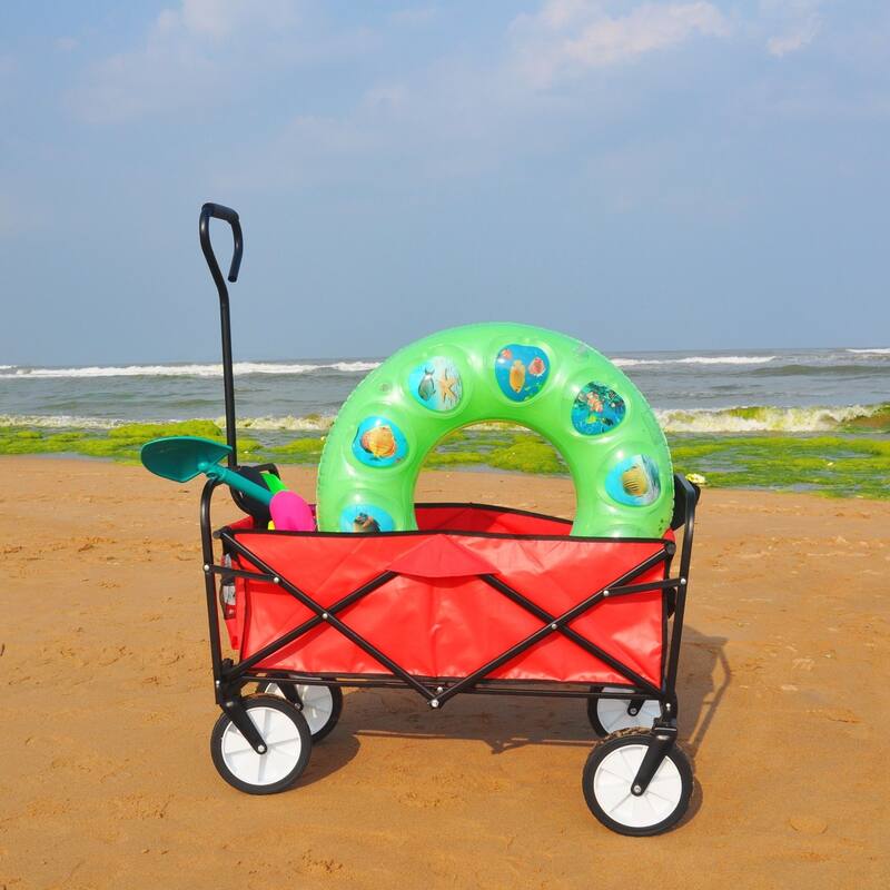 Multifunctional Folding Cart with 360° Rotating Wheels