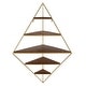 preview thumbnail 31 of 32, Kate and Laurel Melora Glam Metal and Wood 5-tier Corner Wall Shelf