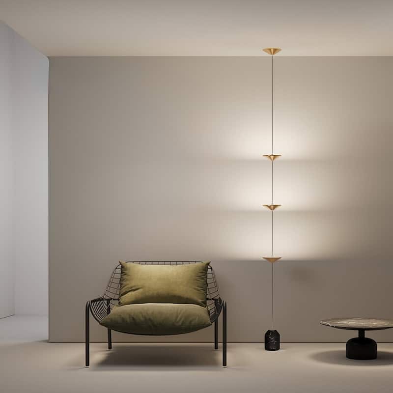 Gold Floor To Ceiling Lamp