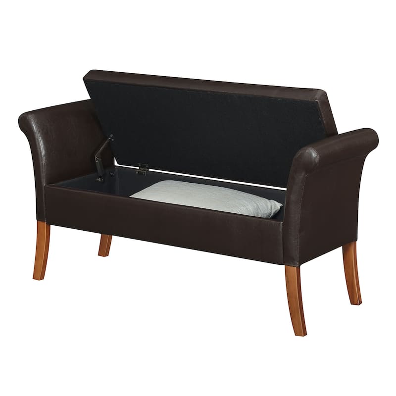 Convenience Concepts Designs4Comfort Garbo Entryway Storage Bench