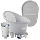 preview thumbnail 9 of 7, Shnuggle Baby Bath and Accessories Bundle with Changing Mat Grey