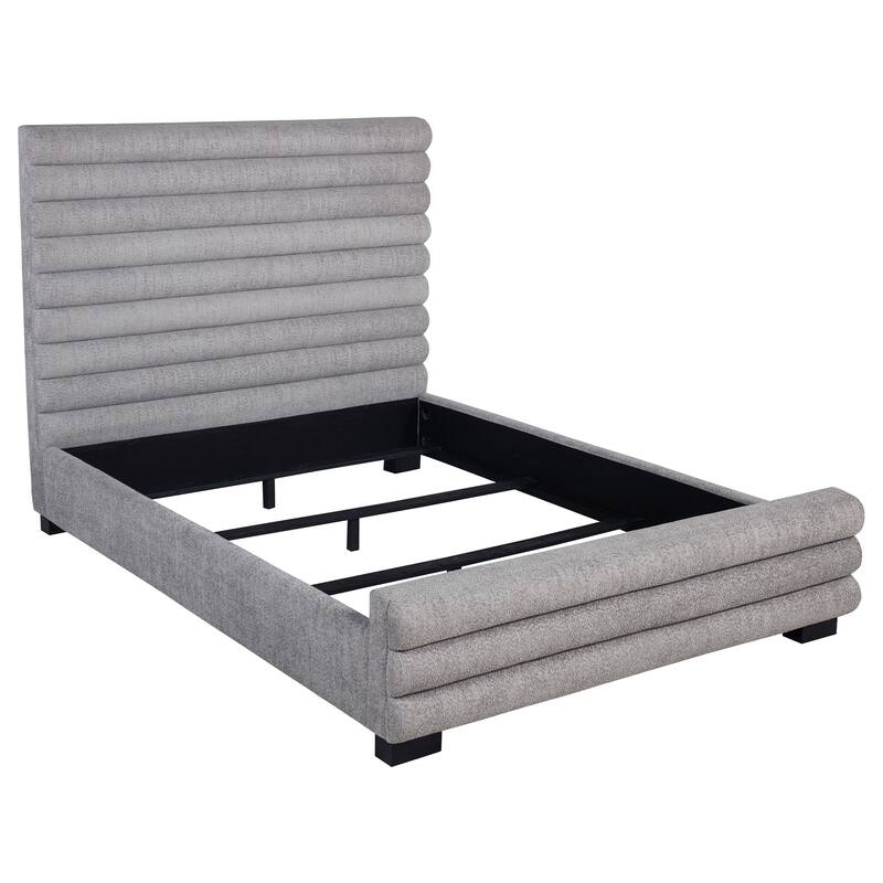 Fandango Grey Boucle Upholstered Queen Bed