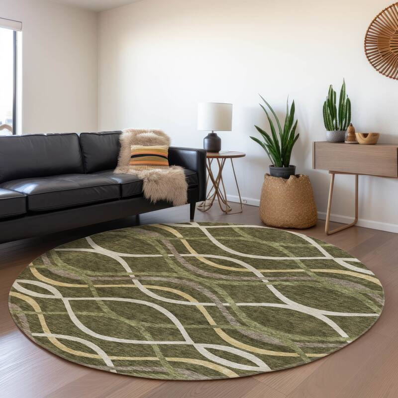 Machine Washable Indoor/ Outdoor Chantille Contempo Deco Rug
