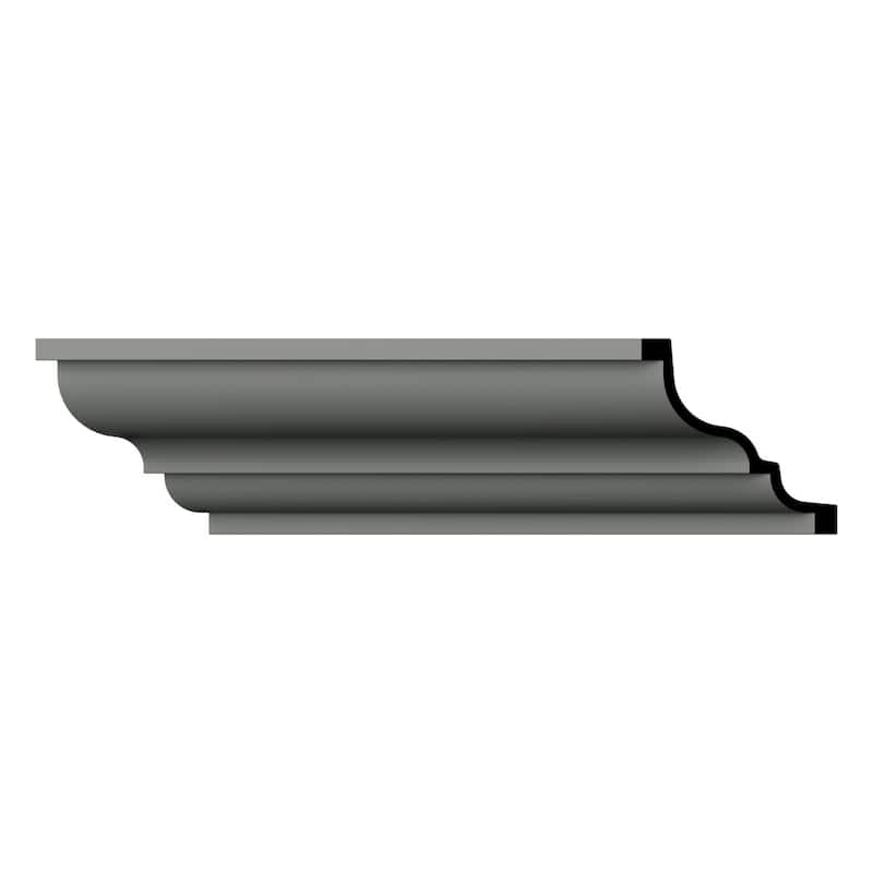 7 7/8"H x 7 7/8"P x 11 1/8"F x 96"L Owen Crown Moulding - 1-Pack