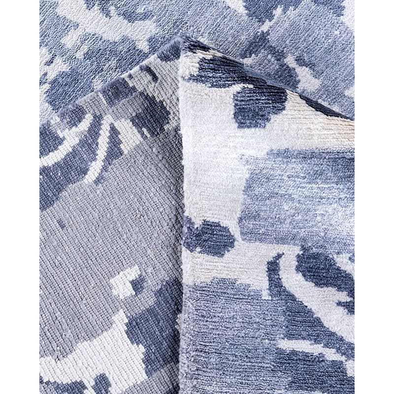 Modern One-of-a-Kind Hand-Knotted Area Rug, Purple - 8' 3" x 10' 2"