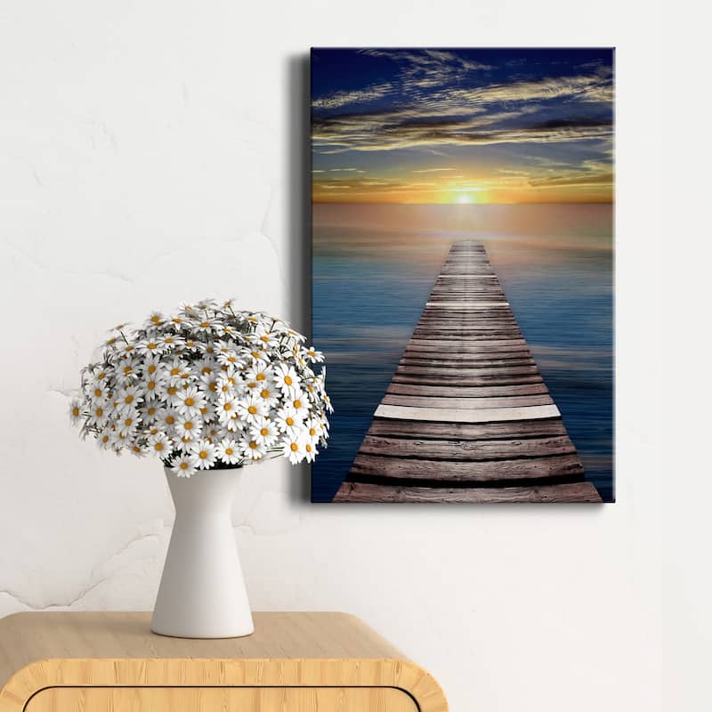 Caribbean Dusk Premium Gallery Wrapped Canvas - Ready to Hang