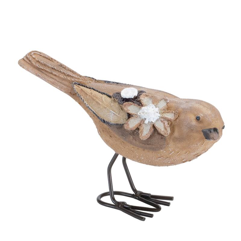 Floral Bird Figurine (Set of 2)