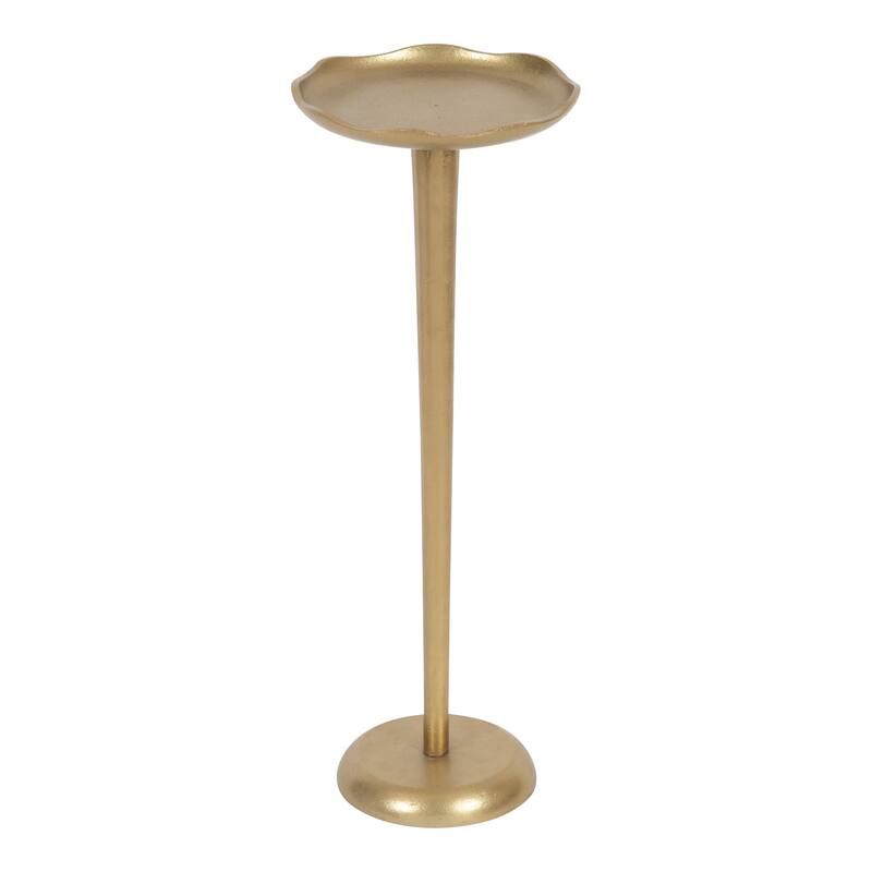 Kate and Laurel Alessia Round Drink Table - 8x8x22 - Gold