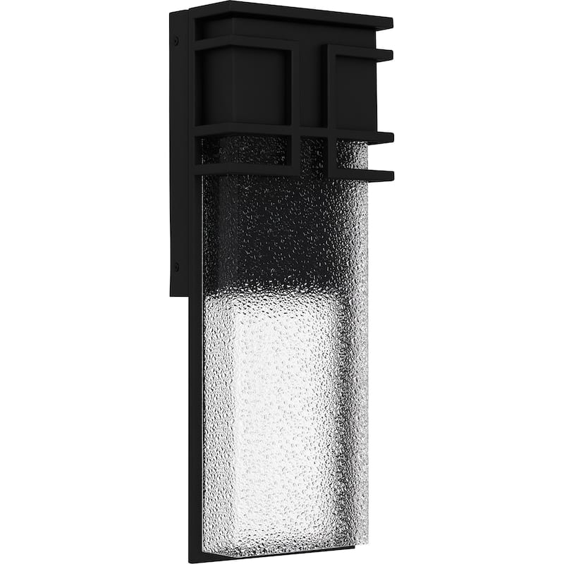 Daymon Integrated LED Earth Black Outdoor Wall Lantern