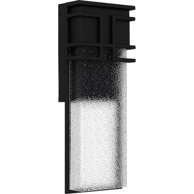 Daymon Integrated LED Earth Black Outdoor Wall Lantern