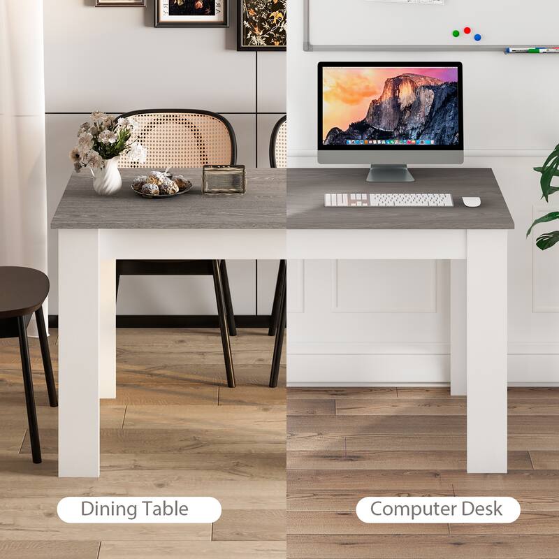 Costway Dining Table 47 Inch Kitchen Dining Table Rectangular for