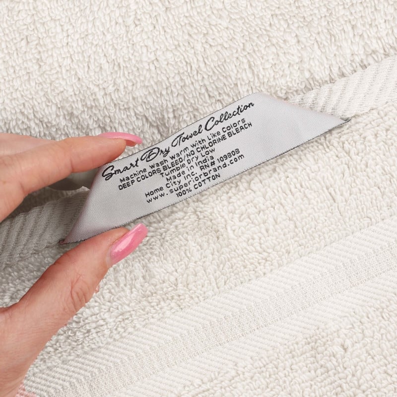 Superior Smart Dry Zero Twist Cotton 8-Piece Assorted Towel Set