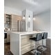 preview thumbnail 2 of 9, Nube 19.5" 3-Light Adjustable Cascading Metal Integrated Linear LED Pendant, Chrome by JONATHAN Y