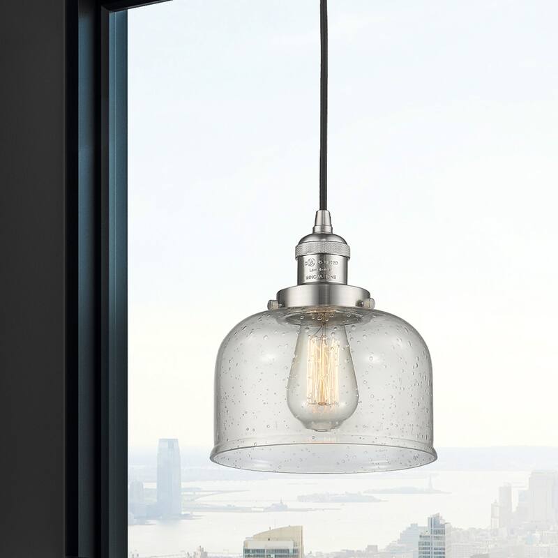 Innovations Lighting Large Bell 8" Wide Mini Pendant - Cord Suspension