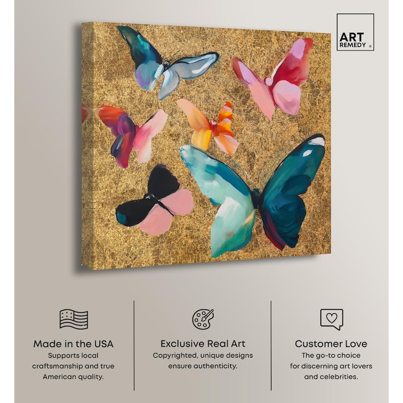 Spectrum of Wings Canvas by Art Remedy, Gallery Wrapped