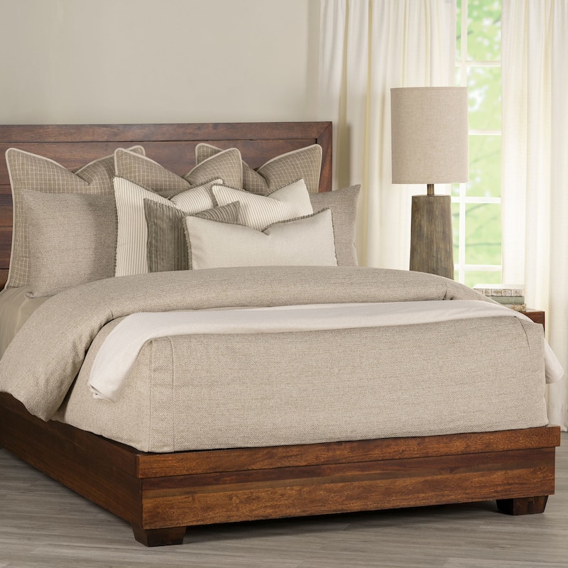 Performance Tweed Bed-Cap Comforter Set with Tailored Corners