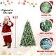 preview thumbnail 16 of 16, 5-9FT Artificial Christmas Tree with Pine Cones & Metal Stand 6 Foot