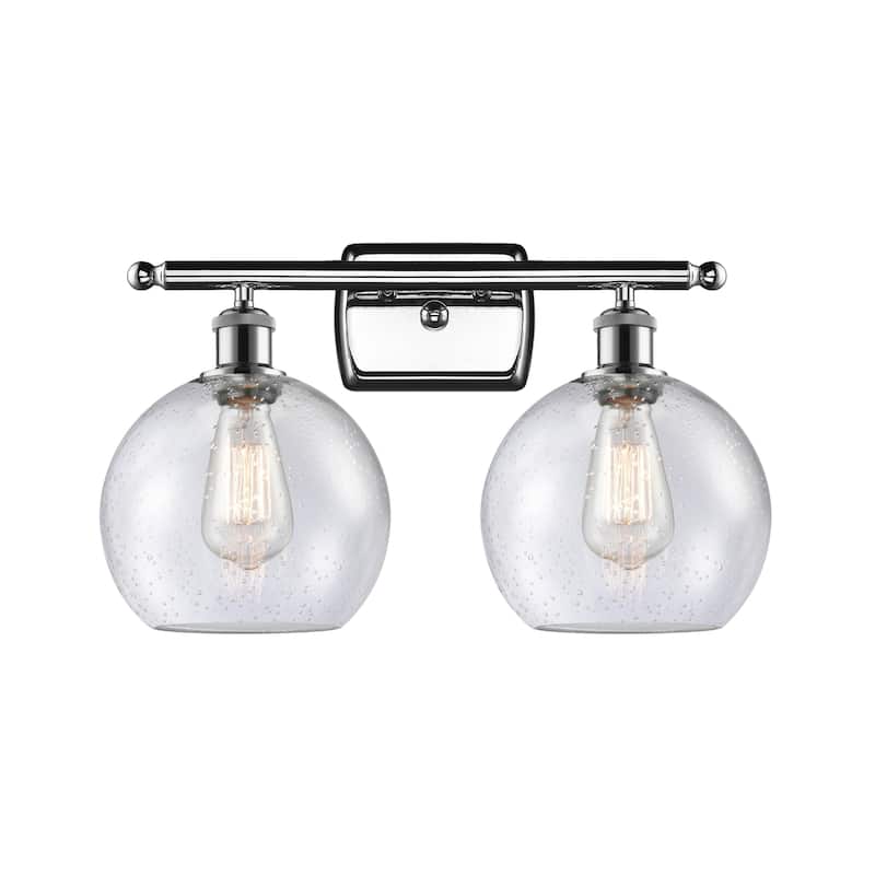 Innovations Lighting 516-2W-11-18 Athens Vanity Athens 2 Light 18" - Polished Chrome / Seedy