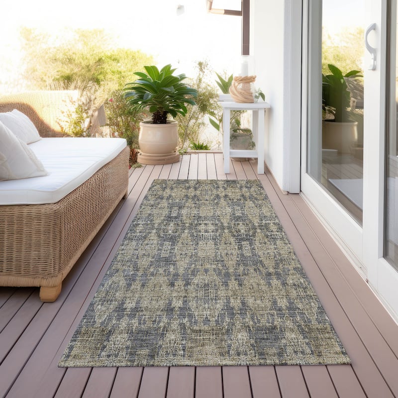 Machine Washable Indoor/ Outdoor Chantille Moroccan Boho Rug