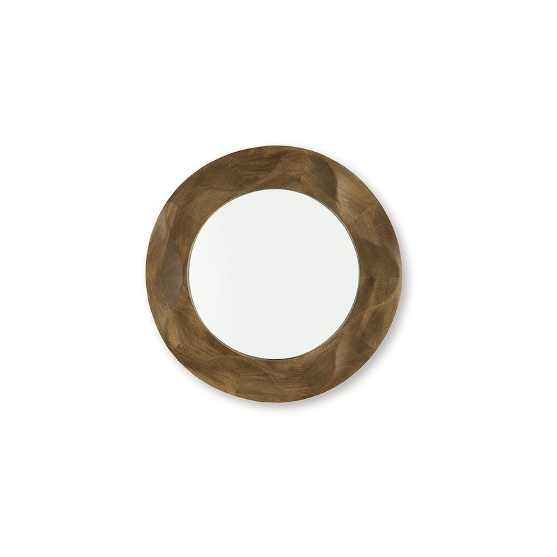 Signature Design by Ashley Aajon Brown Accent Mirror - 36" W x 3" D x 36" H