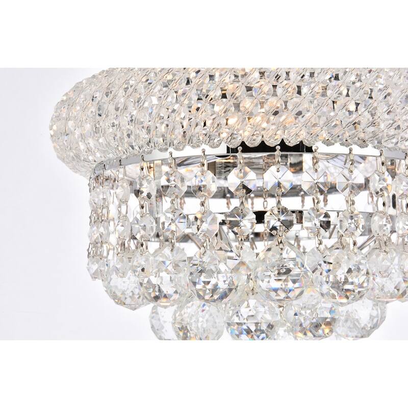 Somette Geneva 3-light 10-inch Flush-Mount Chandelier - 10 Inch