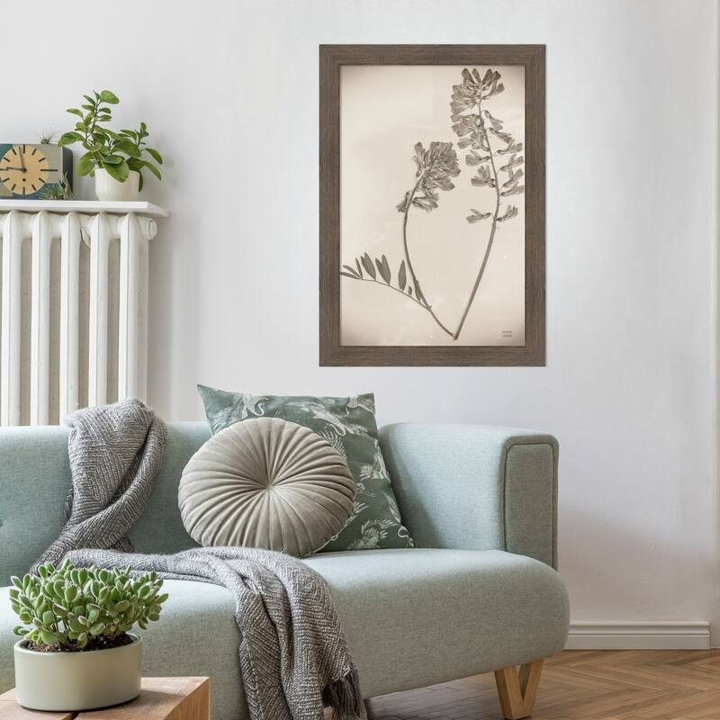 Wildflower Journal Vintage No. 6 by Nathan Larson Wood Framed Wall Art Print