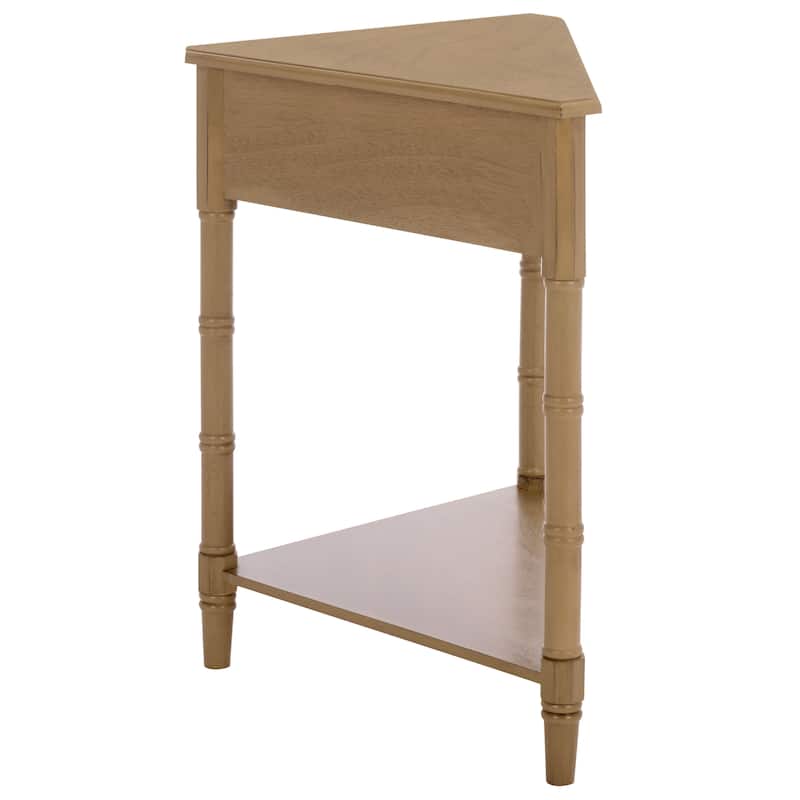 SAFAVIEH Calla Grey Corner Table - 33.9" x 17.3" x 28" - 34"W x 17"D x 28"H