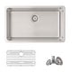 preview thumbnail 2 of 21, STYLISH 30 inch Stainless Steel 16G Dual Mount Kitchen Sink - 30" x 18" x 9"