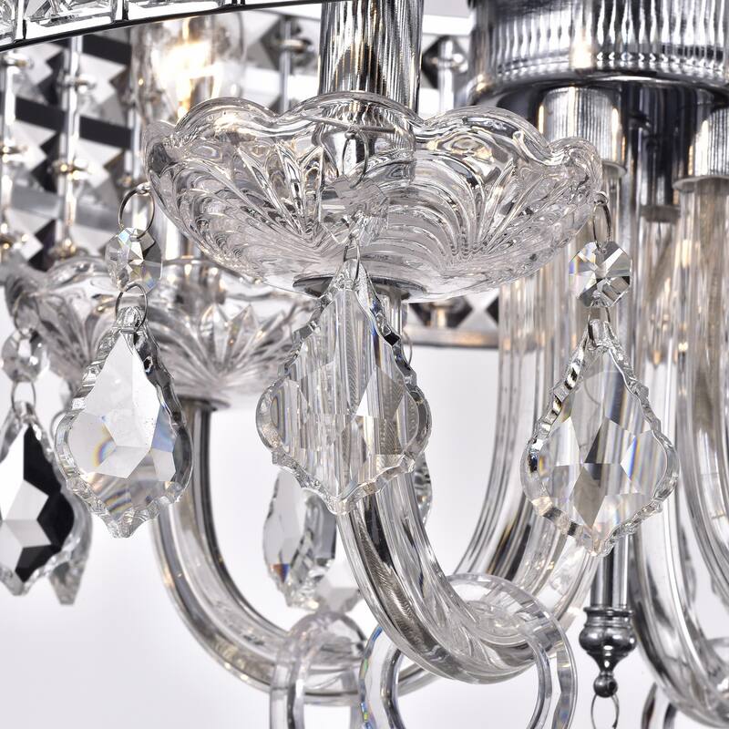 Antares 4-Light Chrome Semi-Flush Mount - Chrome Finish