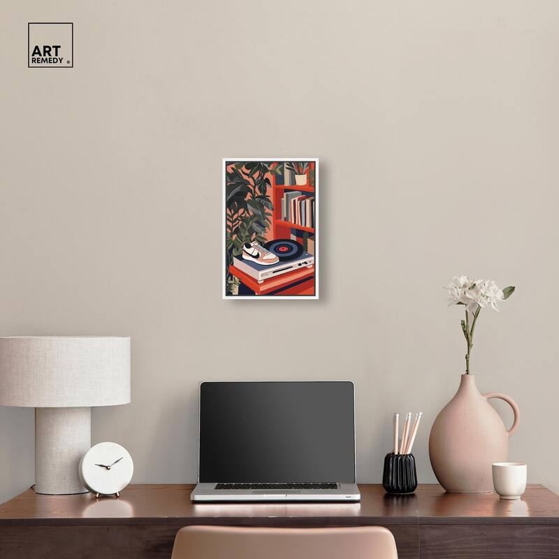 Vinyl and Sneaker Canvas by Art Remedy