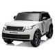 preview thumbnail 14 of 41, 2 Seater Battery Operated 24V Electric Truck Vehicle Licensed Land Rover with Spring Suspension White