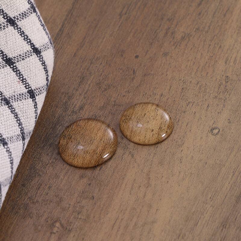 WAMPAT Farmhouse End Table with 2 Storage Drawers - Rustic Brown Accent Table for Bedroom & Living Room