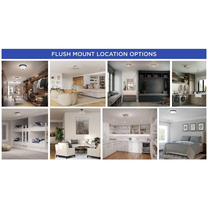 Cloud Collection 5-CCT Integrated LED White Contemporary 13.78" Medium Flush Mount Light - 13.78 in x 13.78 in x 3.75 in