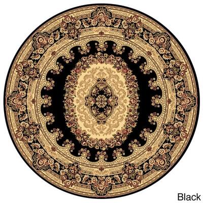 Traditional Round Oriental Area Rug