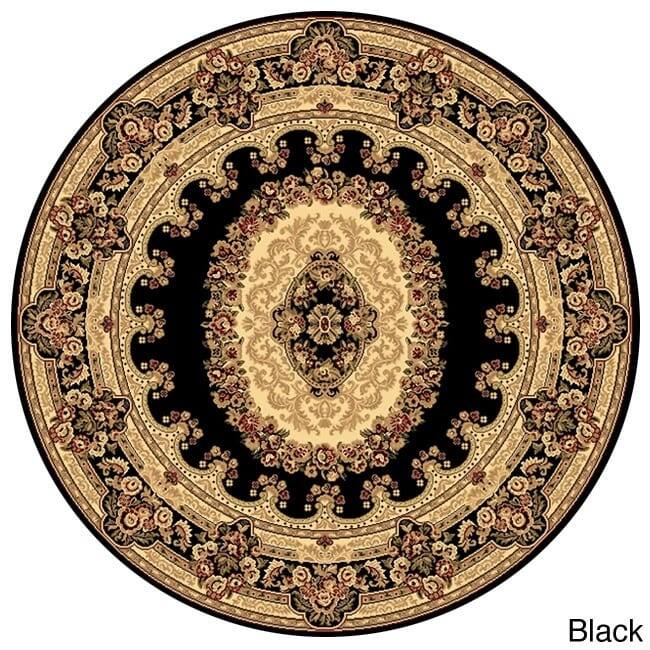Traditional Round Oriental Area Rug - Overstock - 8969603